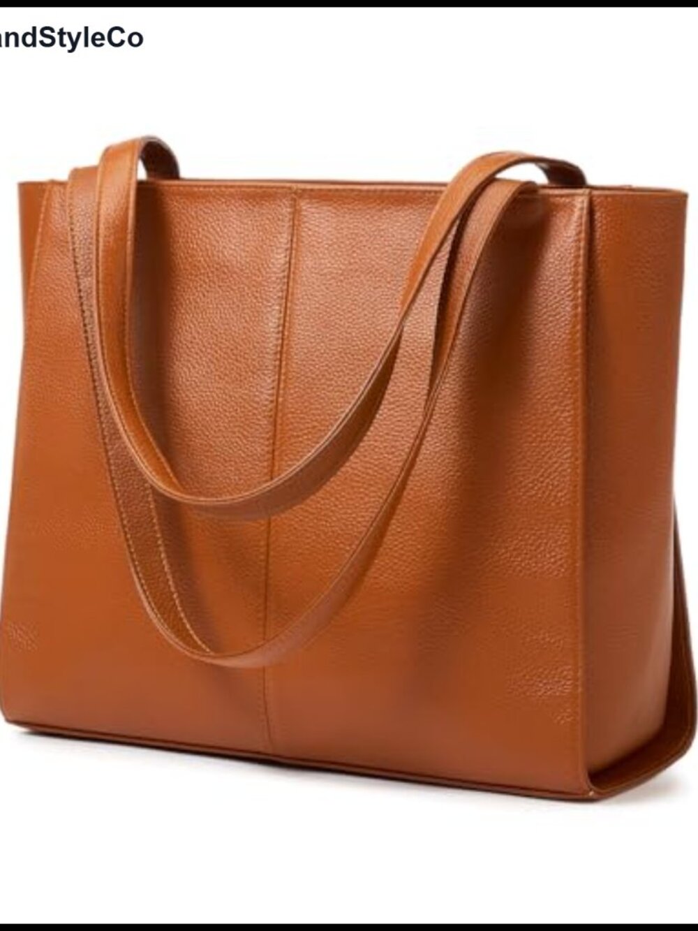Genuine Leather Tote Bag Women Large Work Shoulder Purse